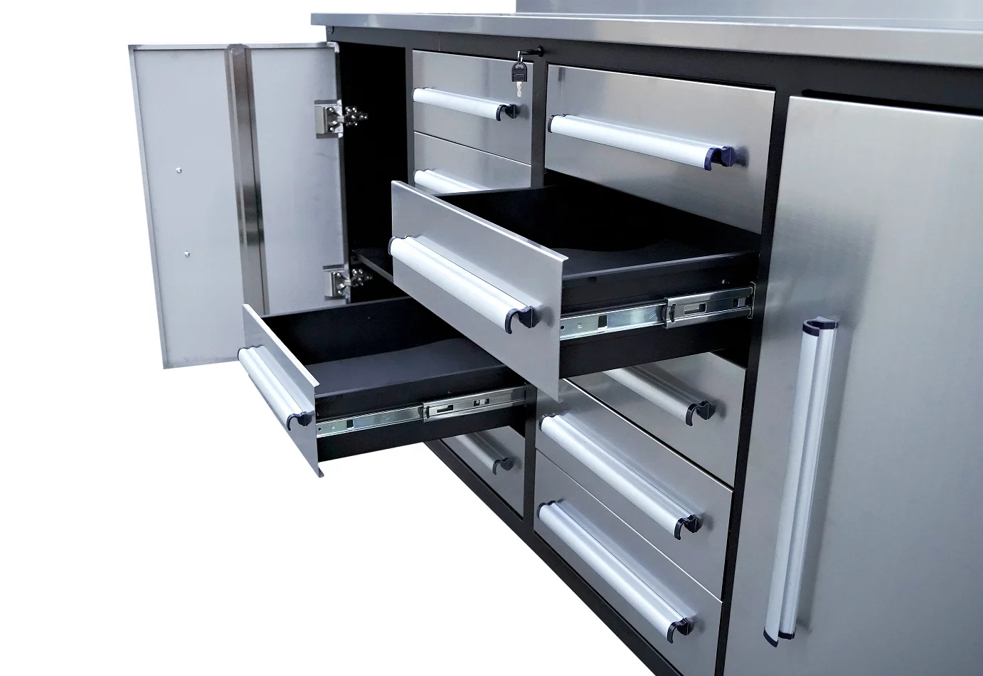 Factory Supply Stainless Steel Tool Storage Cabinet Trolly Workbench For Workshop