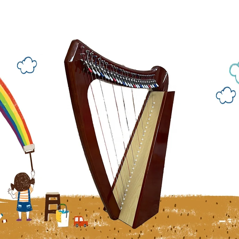 harp fashion portable Professional instrument beginner 26 strings lever Irish harp  for students harp