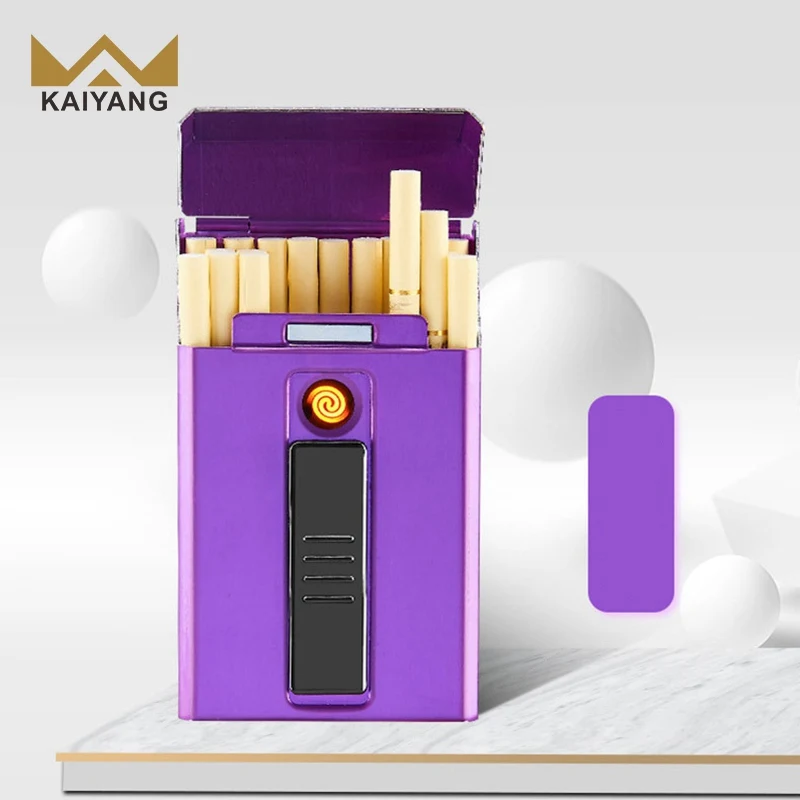 hot sale metal waterproof electric smoking custom printed fancy electronic metal smoke empty cigarette boxes