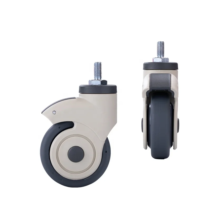 
Factory price 100mm swivel castor wheel for medical hospital cart 