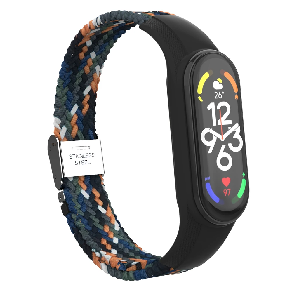 Новинка умный браслет ODM HOLDMI для часов mi band 7 серии 7315 ковбойский цветной плетеный нейлоновый ремешок miband7 xiao 3 4 5 6