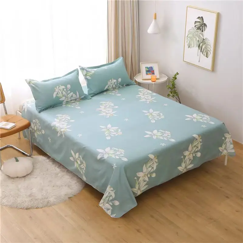 Factory direct buy China 100% poly micro brushed  printed disperse print bedsheet set fabrics
