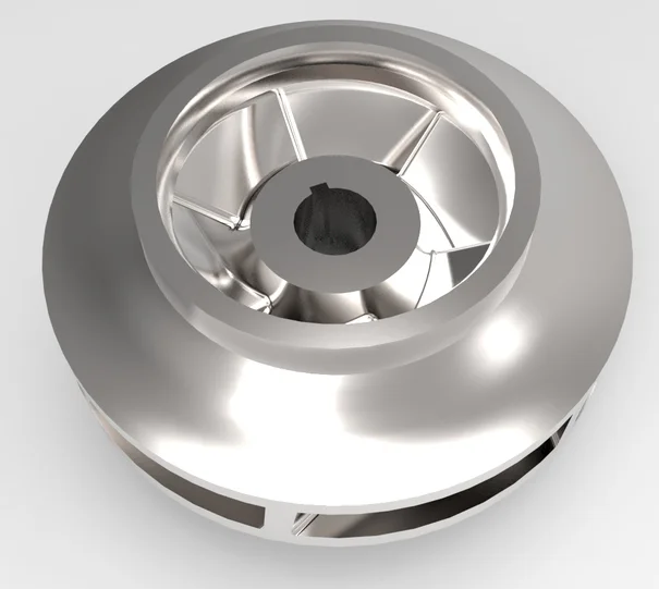 CNC Machined 5 Axis Customized Pumps Impeller Aluminum 7075 Closed Impeller Precision impeller closed type
