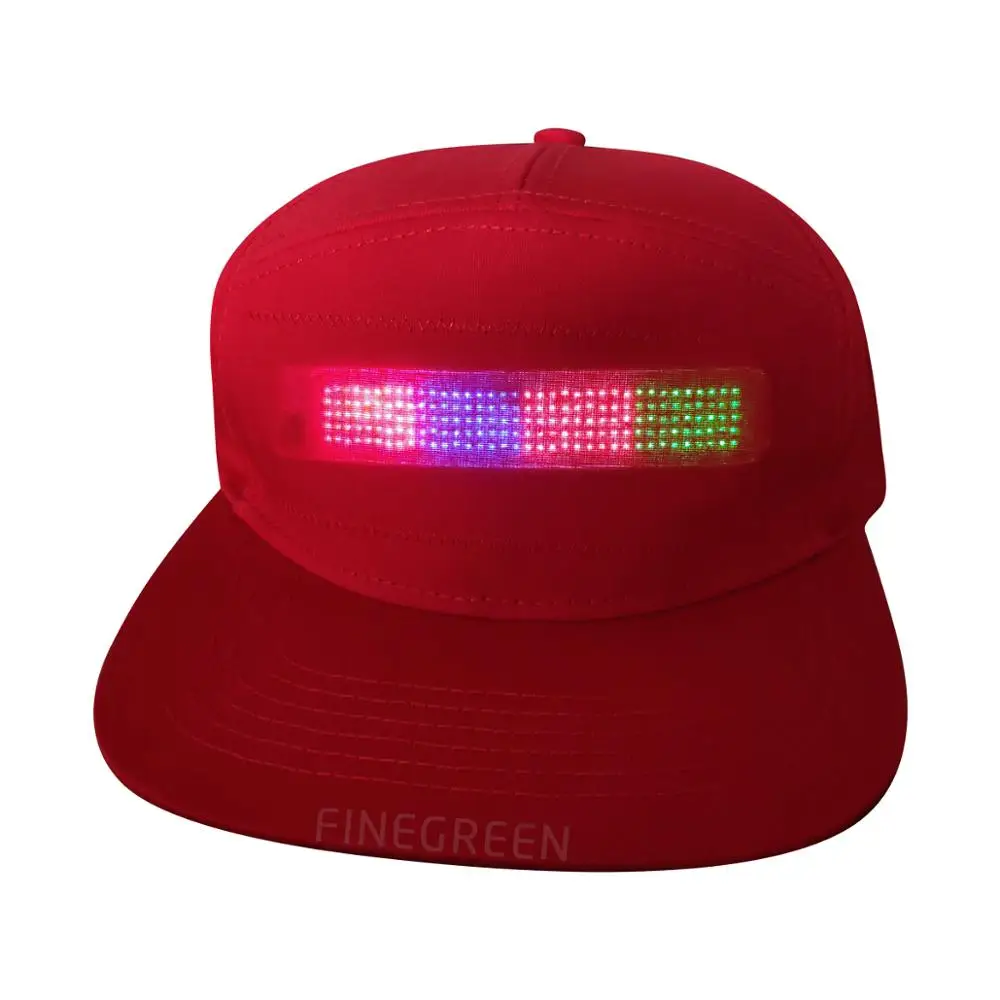 carnival display baseball cap wholesale factory price USB advertising led display caps