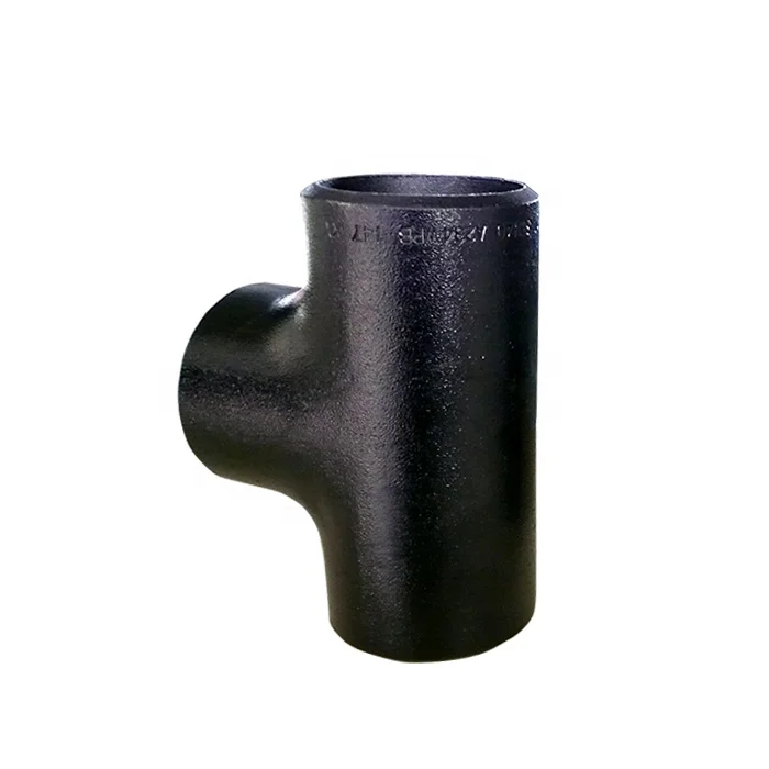 ASTM 8 inch butt welded carbon steel straight tee sch40