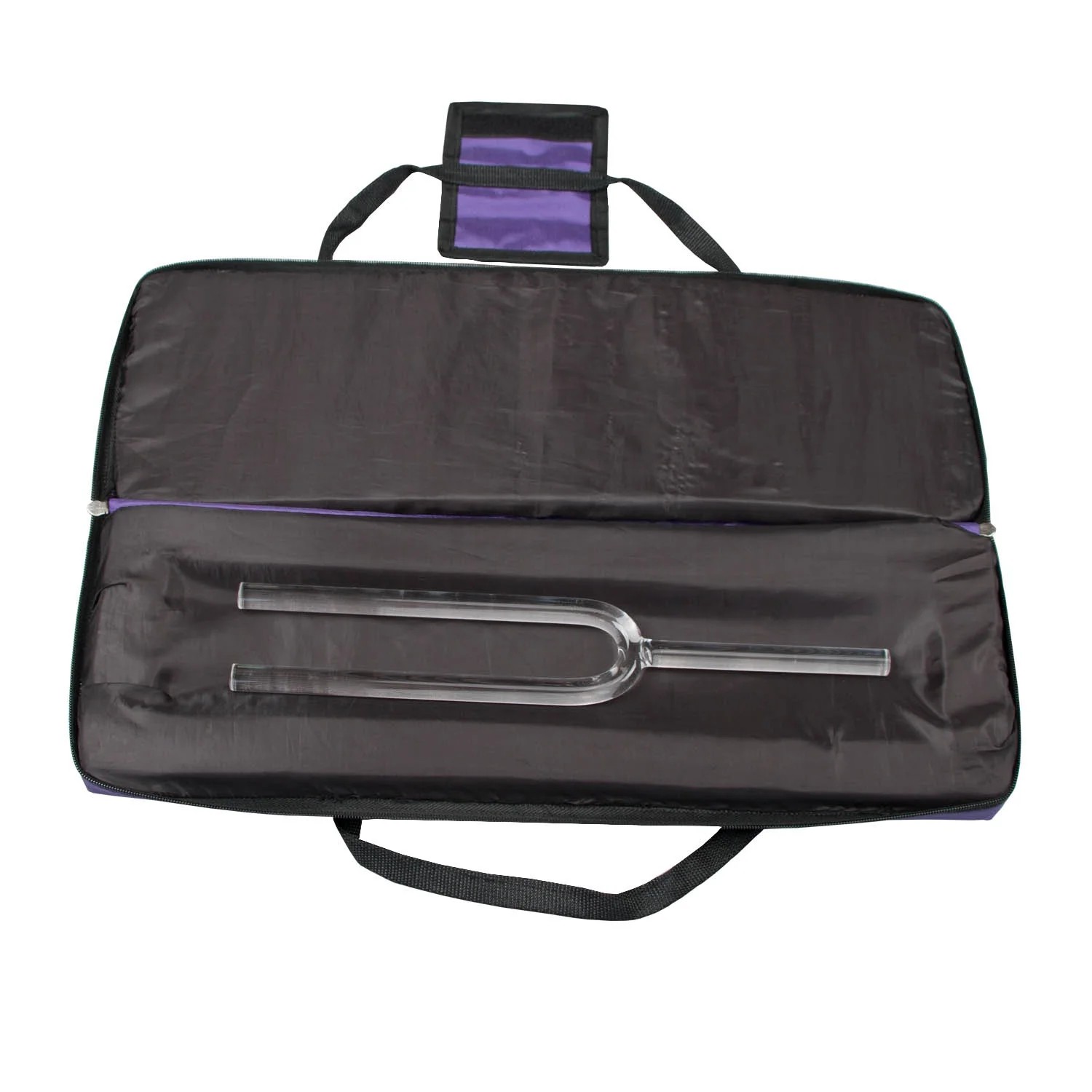 Ring Chant Sound Set Bag Large Crystal Resonance Quartz Crystal Tuning Forks With Padded Case