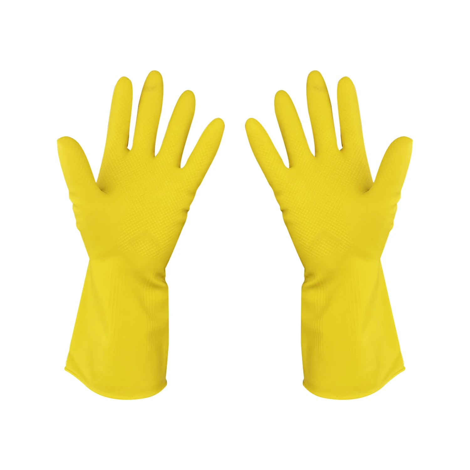 Best Waterproof Yellow Dishwashing Rubber Cleaning Kitchen Latex Household Gloves