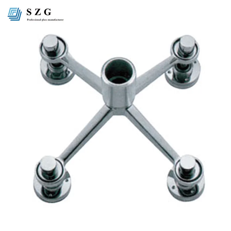 Glass spider fitting fitting system curtain walls stainless steel fin point fixing