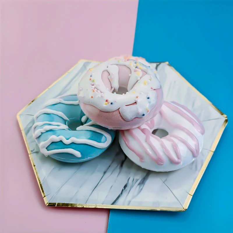 OEM bath bomb manufacturers kid bath fizzies 100% natural ingredients organic Explosive salt ball donut spa bath bomb set