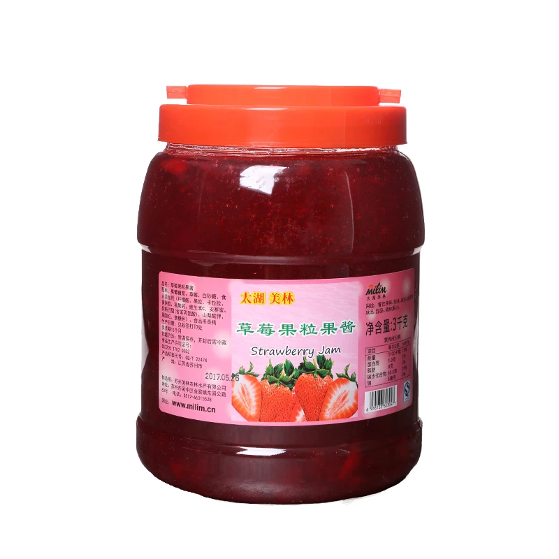 
Concentrated Strawberry juice Strawberry jam direct sale of milk tea raw material factory in Taiwan, China 