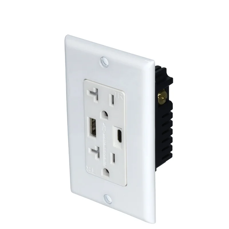 Hot sales U.S type wifi wall socket outlet with USB type C port DC5V 2.1A/4A