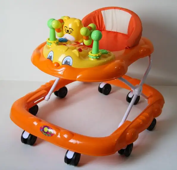 New Style Nice Green safe baby walker for girl baby waker round baby walker  Children Walker with Wheels and Music