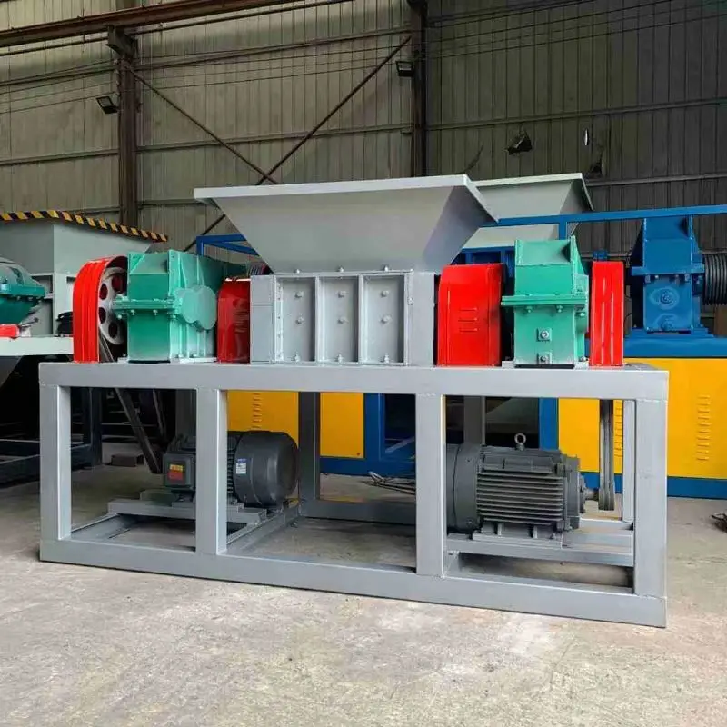 Waste Metal double-axle Car Shredder Scrap Iron Crusher Auto Parts Bumper Water Tank Shredder Machine