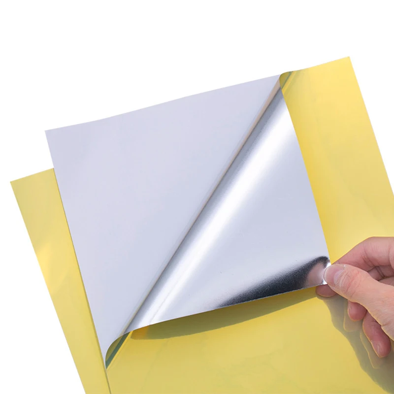 Inkjet Printable Self Adhesive 8.5x11 A3 A4 Waterproof Silver Golden Metallic Printable Sheet Sticker Paper A4