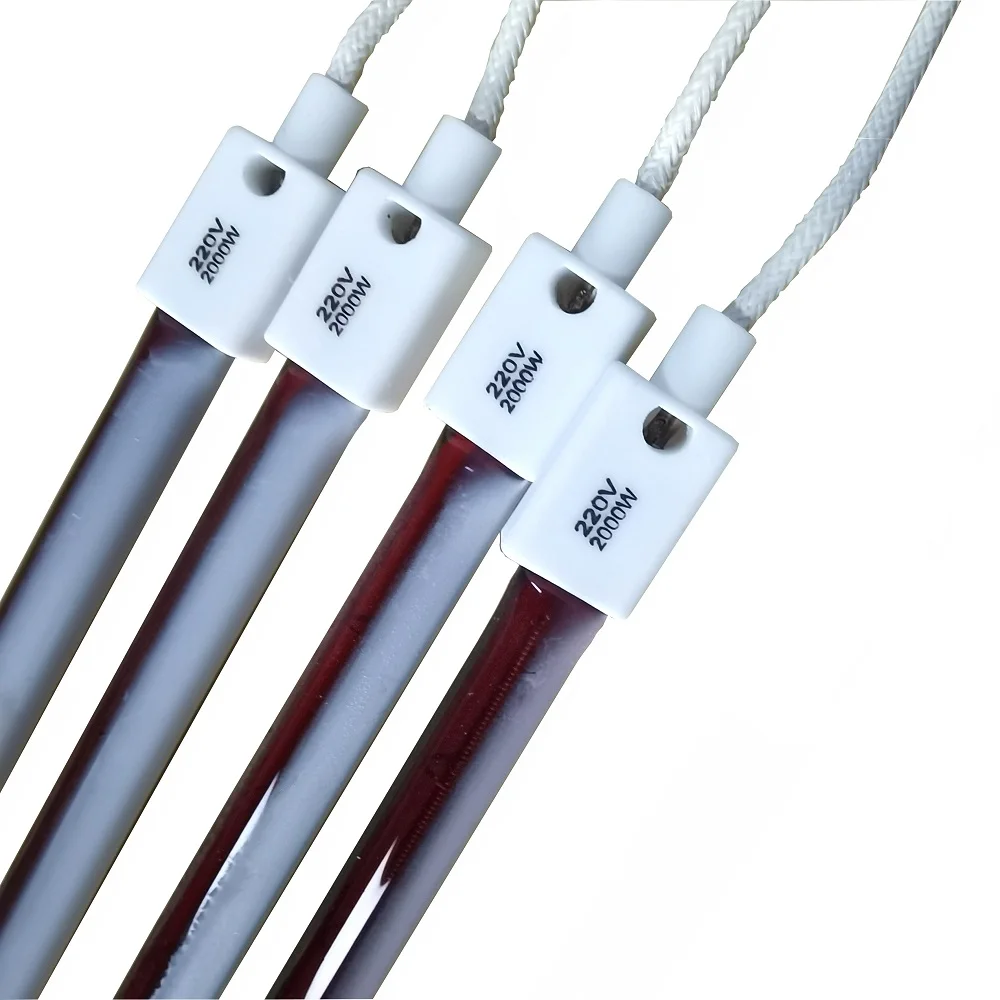 PE Blowing Using High Performance IR Heating lamp Tube Bulb For heater And Industrial Processing SK15 Ruby IR lamp Infrared Lamp