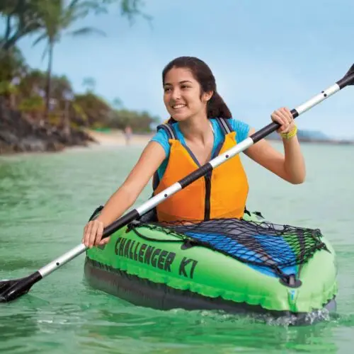 Challenger Inflatable Kayak Dugout Canoe With Paddles 1 Person For Sale