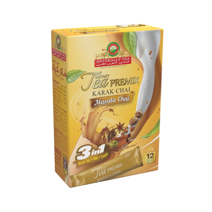
Sri Lanka Anverally Instant Tea Premix Karak Chai Masala Black Tea 