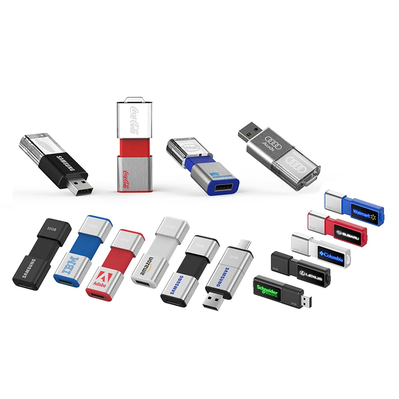 Custom usb with LED lighting logo UP195 slide usb flash disk 2.0 3.0 memory pen drive usb