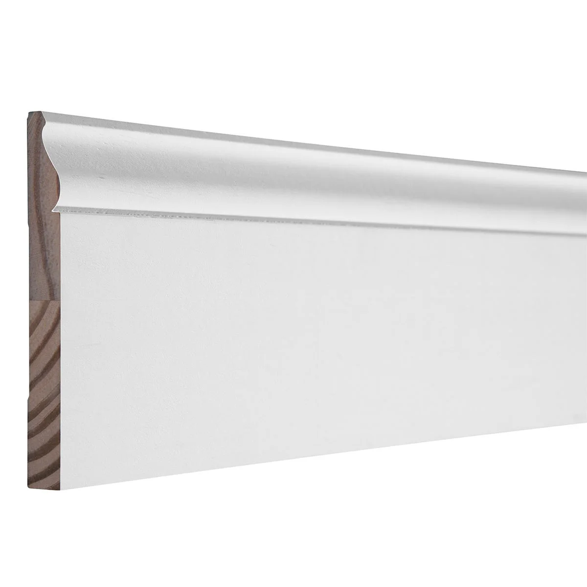 MDF baseboard skirting moulding/White primed MDF skirting board