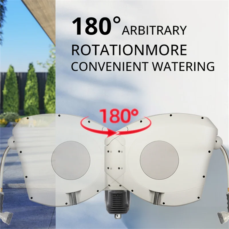 GRATENKRAFT Watering Holder Tool Equipment Portable  Gardening PVC Water Hose Pipe Reel