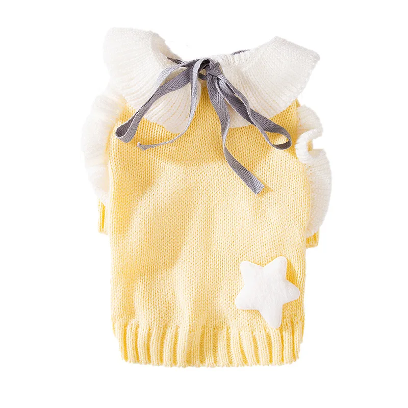 Lovely Wind Dog Clothes Princess Skirt Sweater Padded Warm Teddy Autumn Winter Pet Dog Clothing Animal Pattern Summer Spring