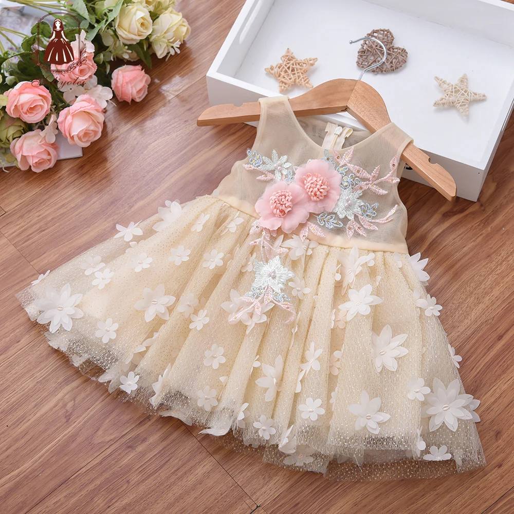 Мы работаем по OEM и ODM с О-образным вырезом на возраст 12 18 месяцев кораллового цвета сливы слоновой кости цветами для девочек платье маленьких малышек; Платье вечеринки случаю Дня Рождения