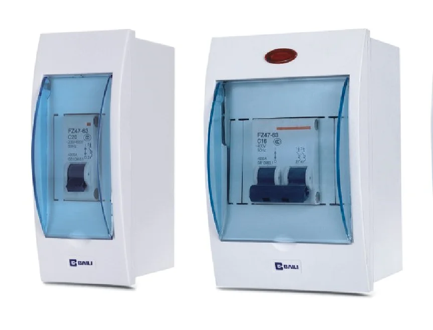 BAILI VTI 4way Surface Mounting Full Plastic Control Panel Distribution Box with indicator light