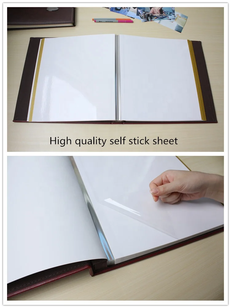 Luxury photo book 12x12 self adhesive sheet photo scrapbook 315*325mm photo albums