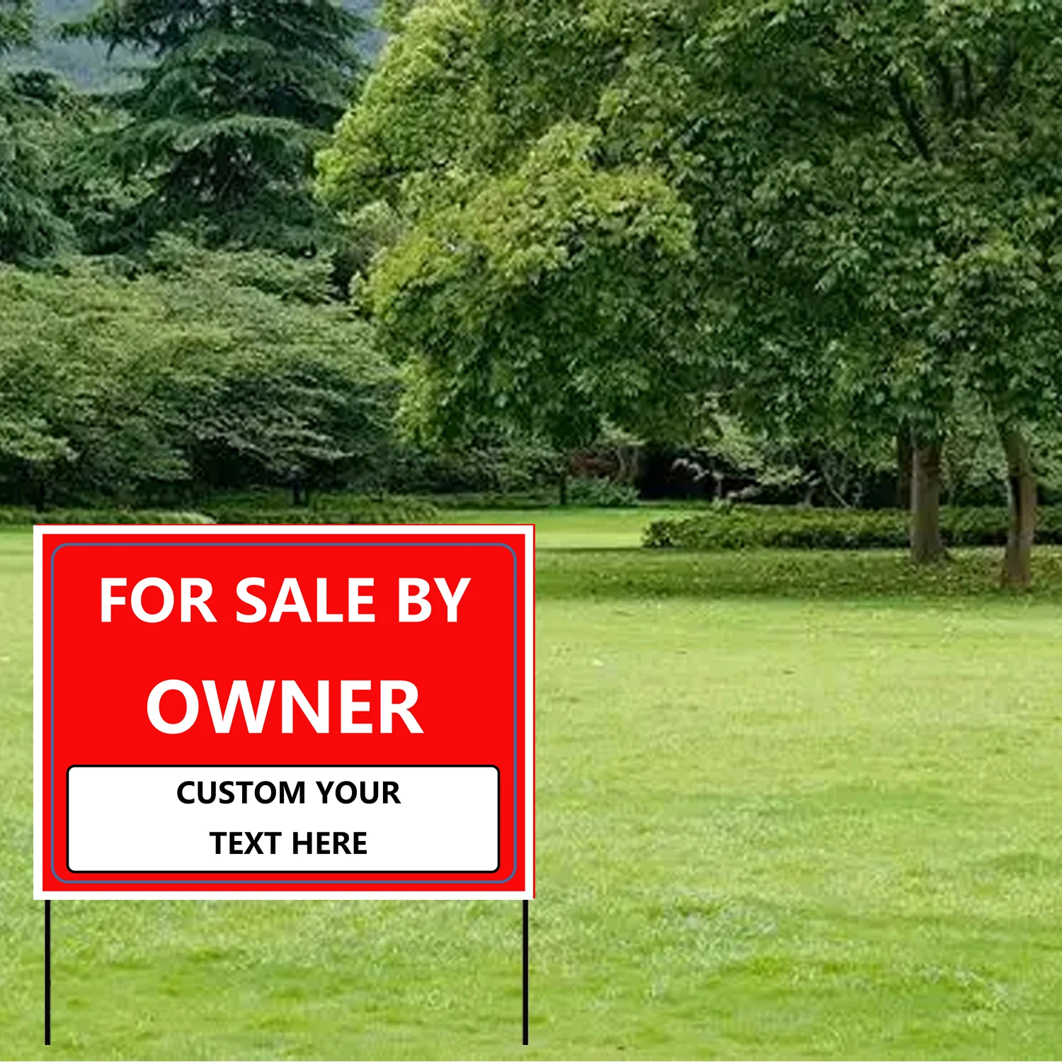 Custom/Wholesale PP Corrugated Plastic Yard Signs For Business Advertising/Graduation/birthday Lawn signs