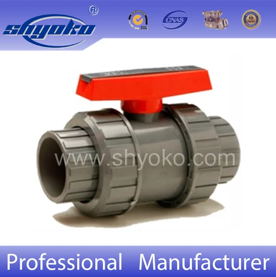  Double union PVC ball valve ANSI standard two