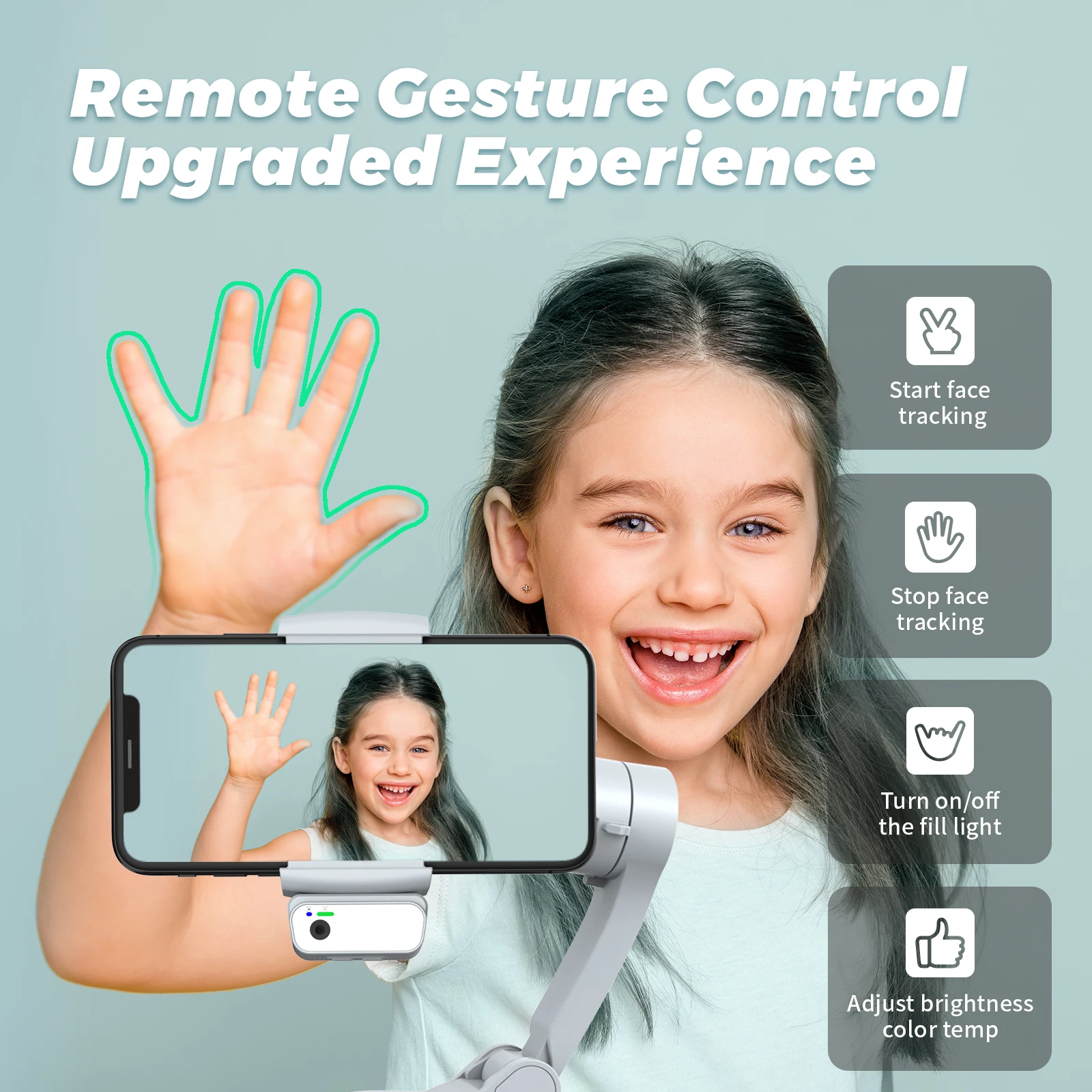 COMITOK L7Cpro3 Axis Smartphone Gimbal Stabilizer For Video Vlog Shooting Live Streaming Gimbal