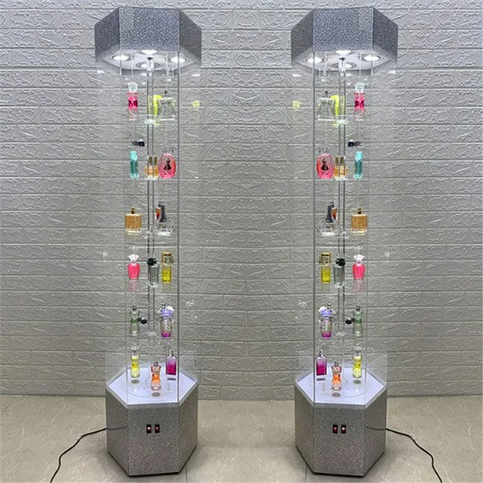 Hexagon Style Custom Size Toy Display Stand/ Wall Mount Acrylic Display Rack/ Model Car Display Cabinets