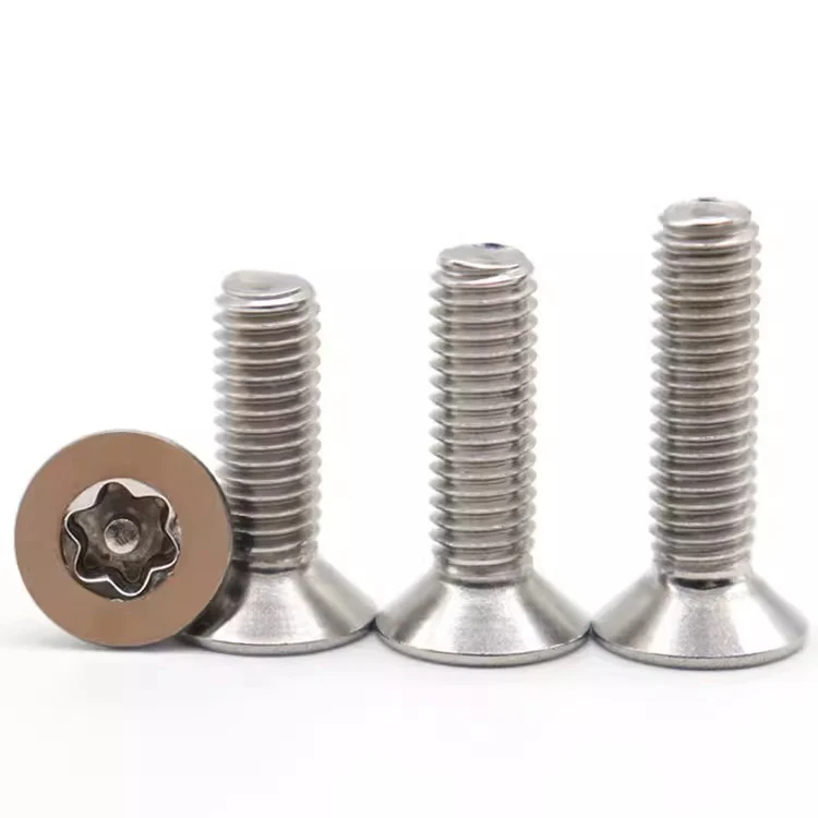 M3 M4 M5 M6 M8 M10 Stainless Steel flat head Anti-theft Tamper Proof Pin Torx Screws