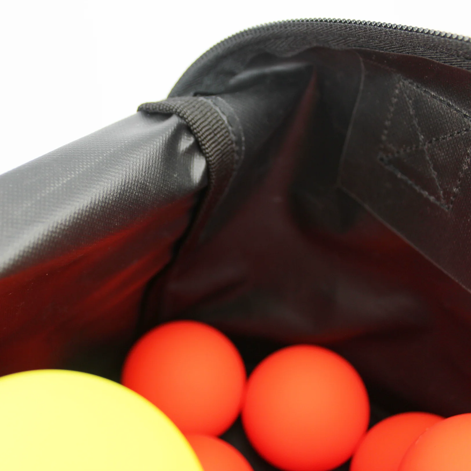 Custom Black Hockey Puck Bag With Printed Logo 50 Pucks