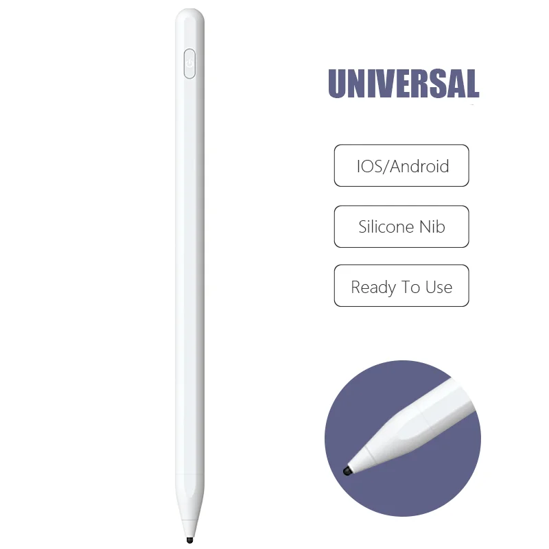 Smart universal capacitive stylus pen for iPad and mobile screen touch