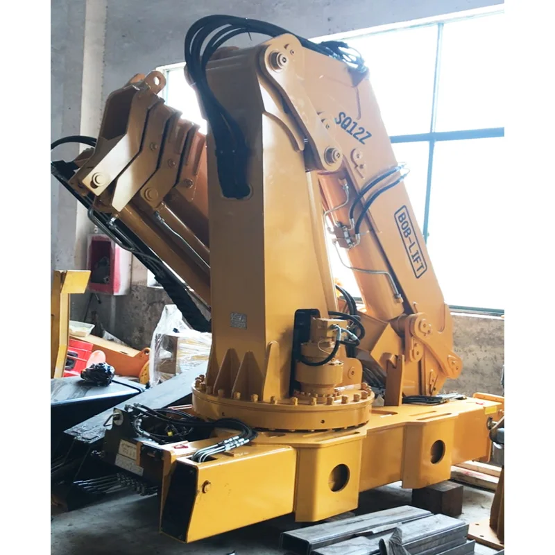 12 Ton Hydraulic Crane Remote Control Truck Mounted crane Knuckle Boom Portable Lift Crane for Sale SQ12ZA3