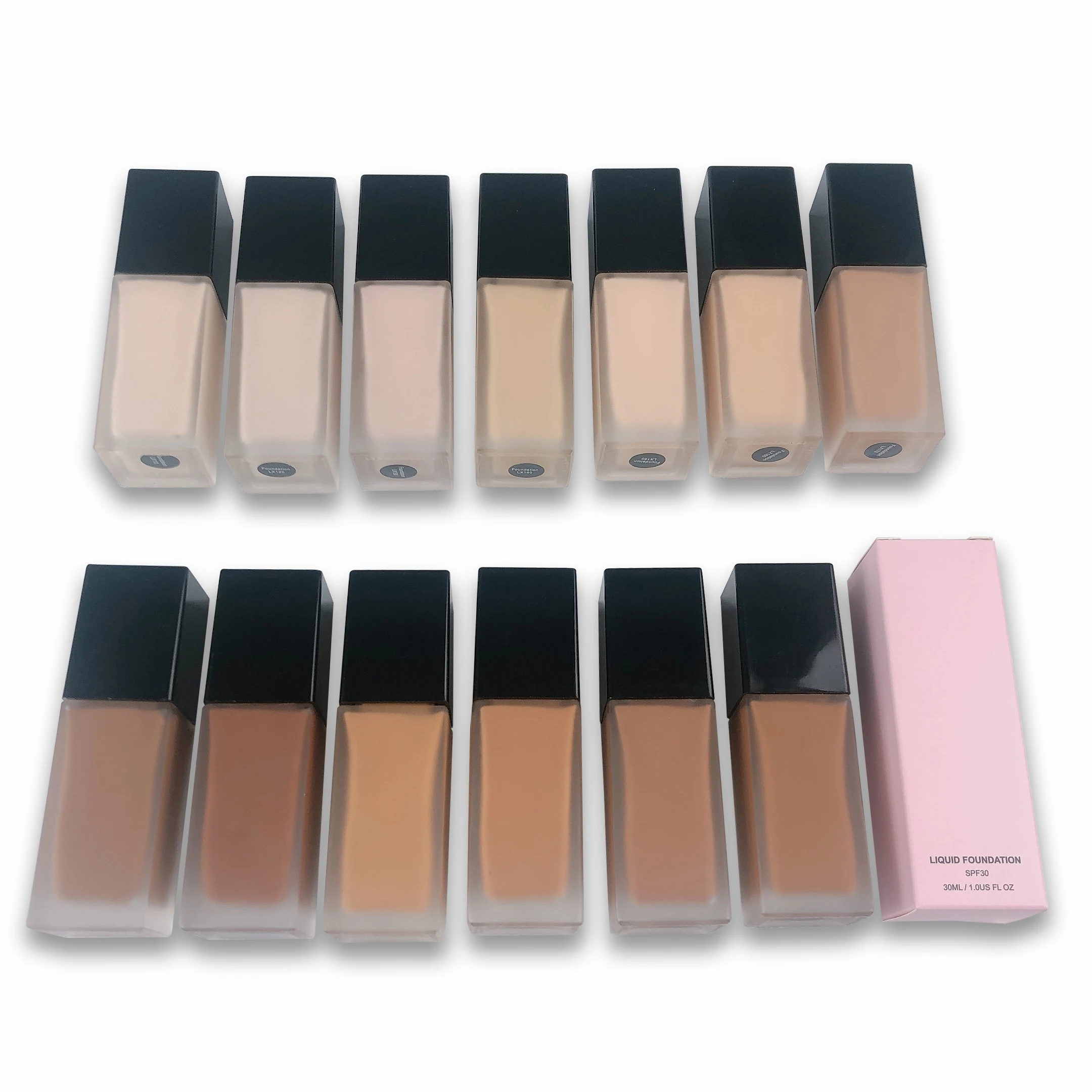 Full Coverage Foundation Makeup Liquid Cosmetics Natural Waterproof Sunscreen Matte Foundation For All Skins