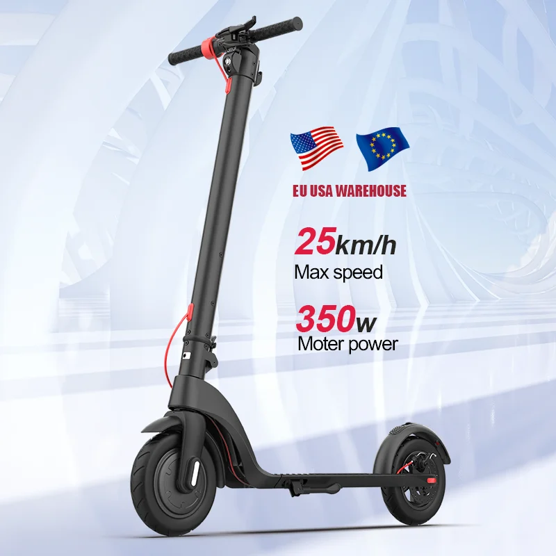 Best HX X7 Foldable Electric Kick Scooter LCD display 10 inch 350W electric mart two-wheel skateboard scooter for adults folding