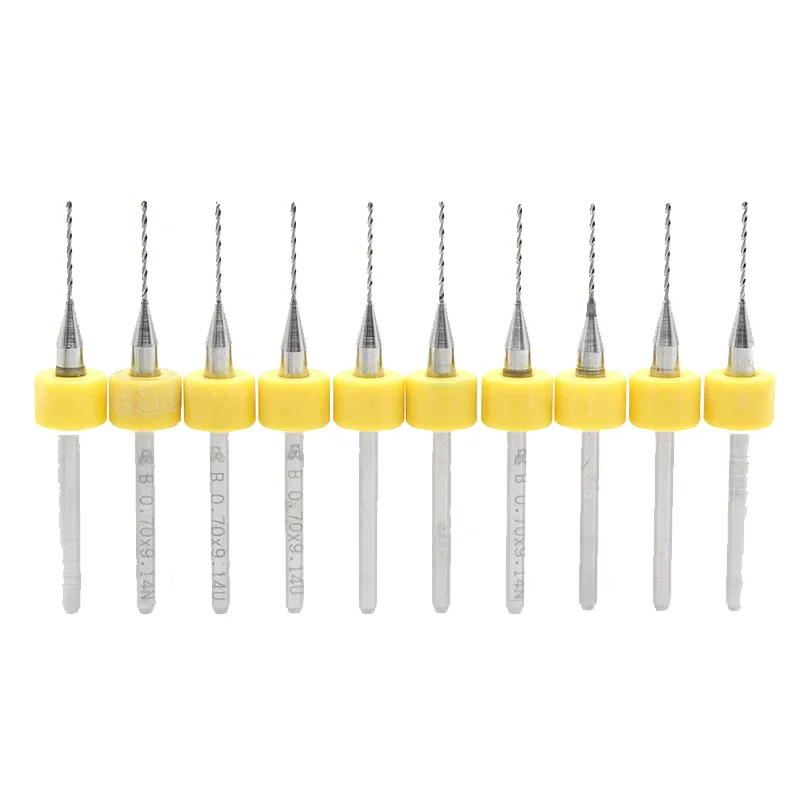 JR129 CNC cutting tool 0.1-3.15mm fixed shank micro carbide twist drill bits for PCB board