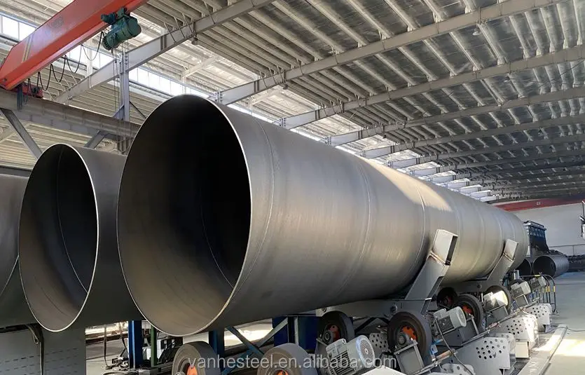 Многоцелевой резьбовой конец En 10219 S235JR Dn 500 650 Холоднотянутая спиральная сварная стальная труба