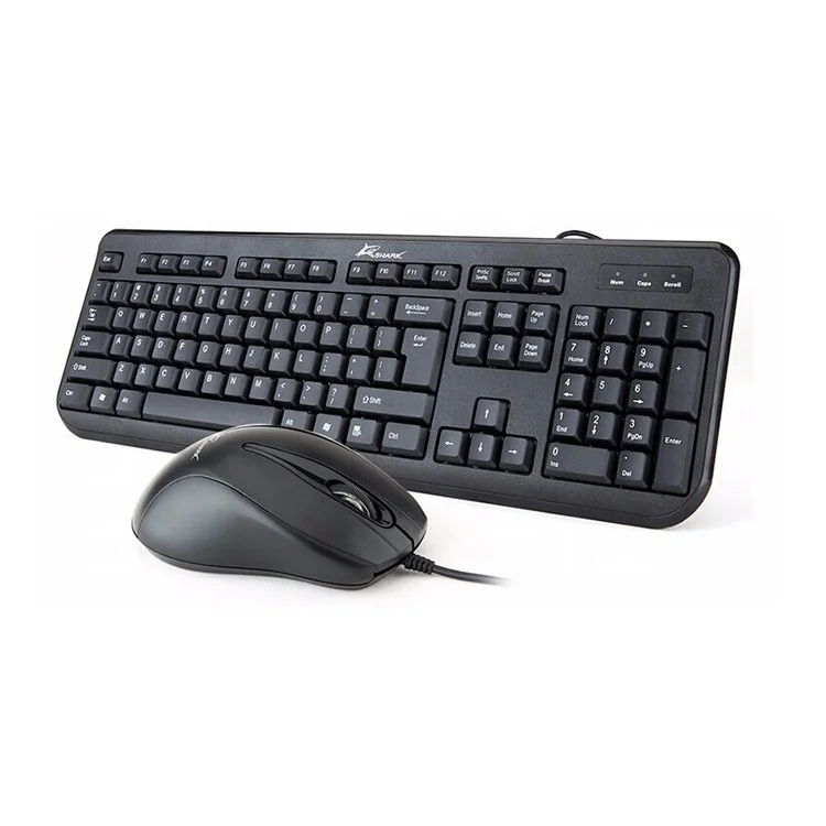Office USB Computer Wired Keyboard Mouse Classic Keyboard and Mouse Combos