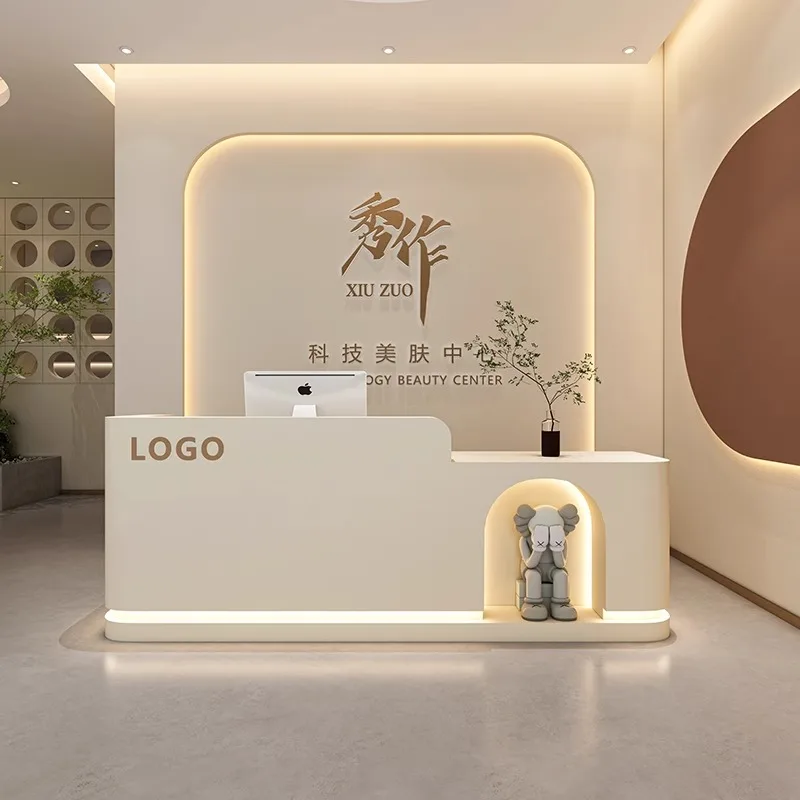 QT-66 modern office table office furniture office desks reception desk beauty salon front desk reception counter