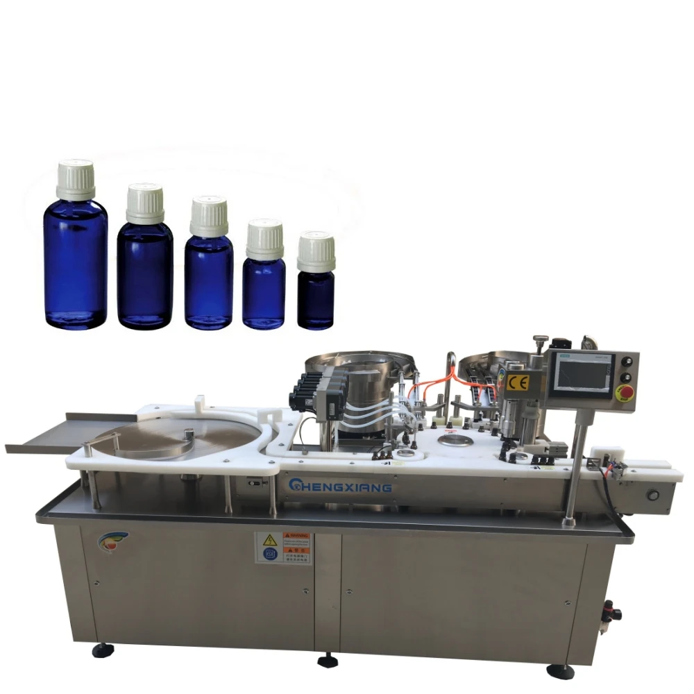 Factory direct sale dust cover essential oil filling and capping machine