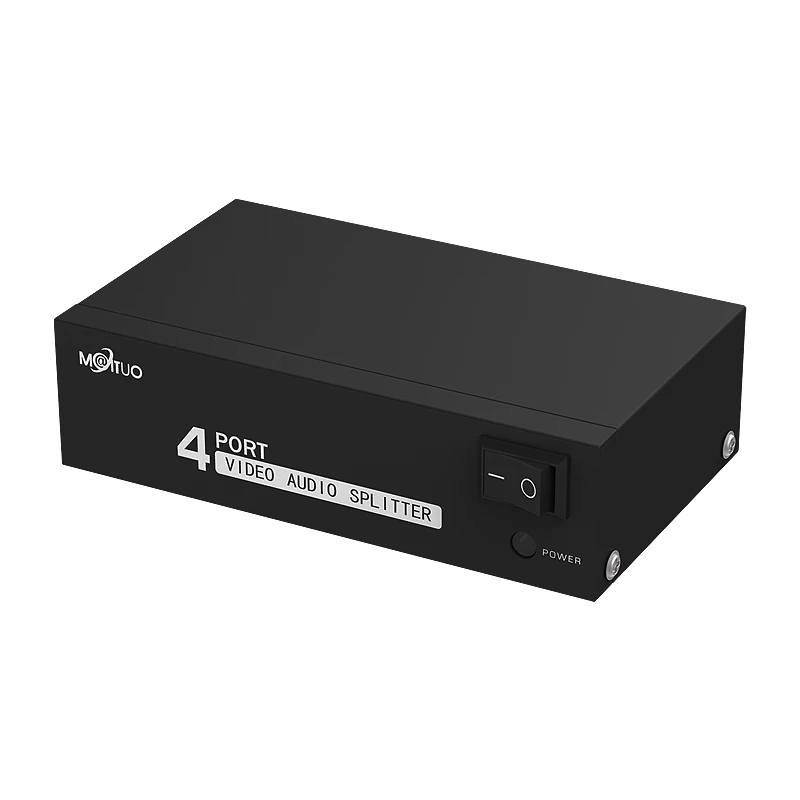 RCA сплиттер 1 в 4 out, MT-VIKI 1x4 1 компьютера 4 монитор + адаптер питания штекер RCA