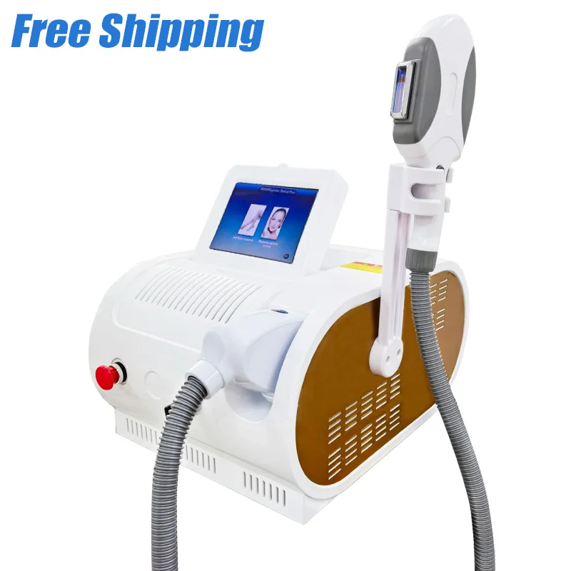 Portable Painless Permanent Ice IPL SHR Professional Beauty Machine Treatment Device Black Skin 3 Waves Diode Laser Hair Removal