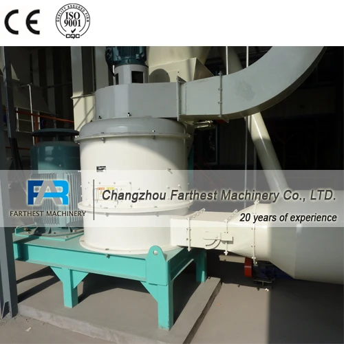 Liyang Cheap Price 1000 kg/hr Rice Husk Animal Feed Hammer Mill Pulverizer