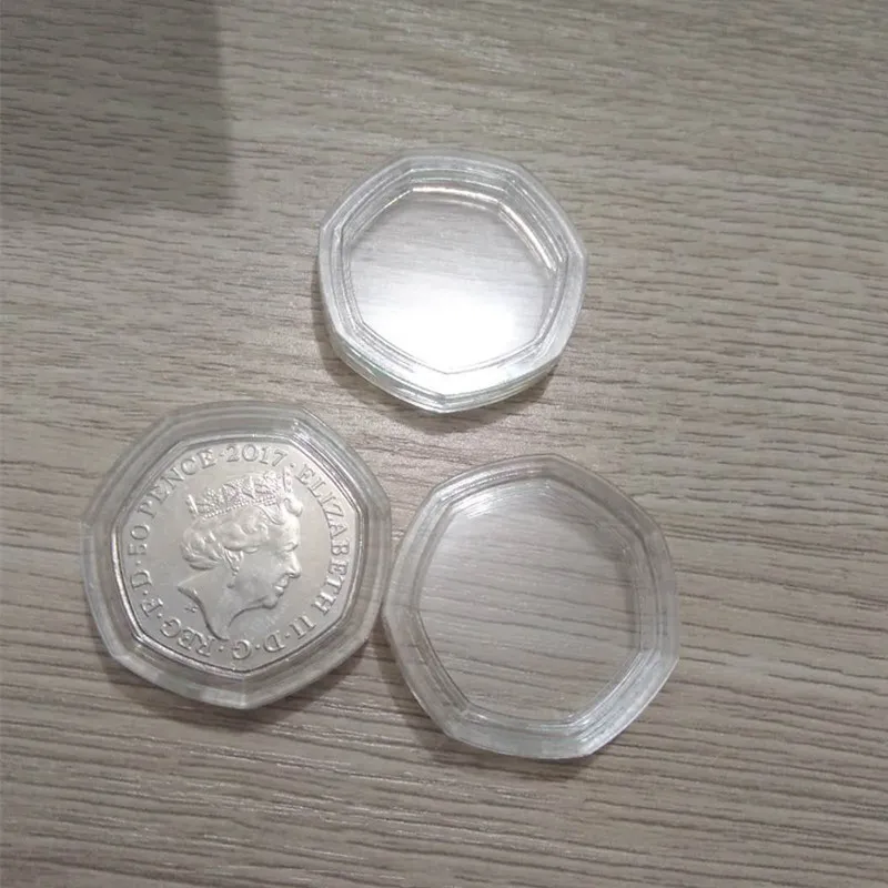 UK coin 50p капсулы гептагон