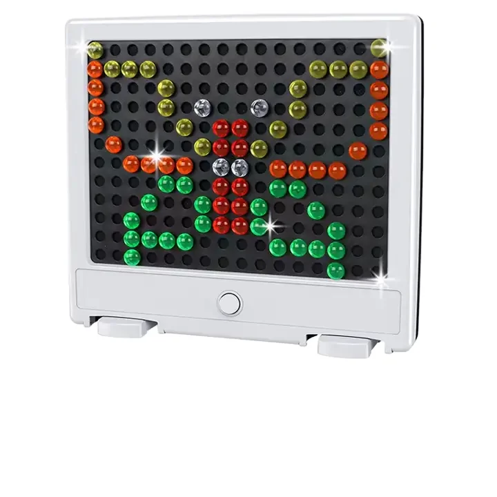 Glow In The Dark Lite Brite Led Luminous Toys Kids Puzzle button art Mosaic Nail Board Toys