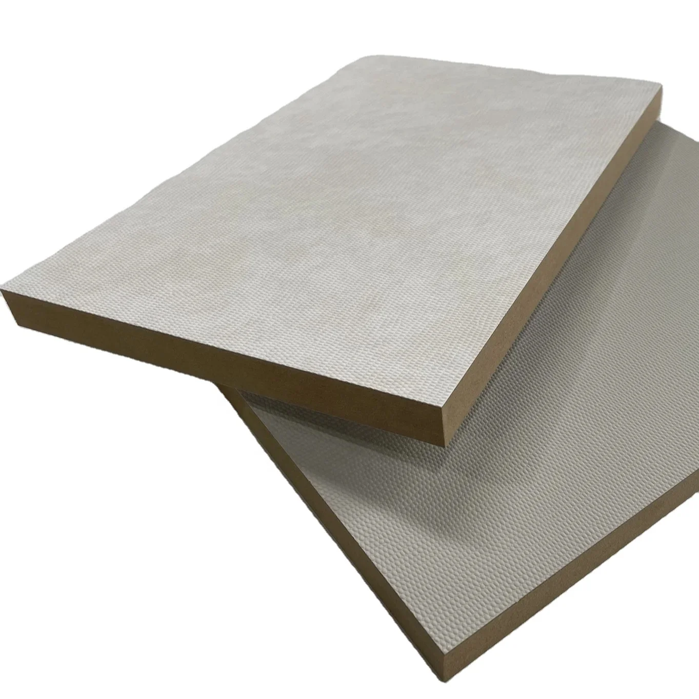 scratch resistance Deep Embossed leather color  PET laminated MDF board