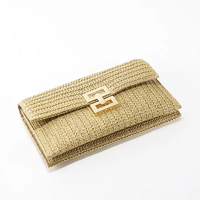 Straw Clutch Bag Evening Purse Handbag Handmade Woven Bag Summer Beach Women Clutch Bag Purses